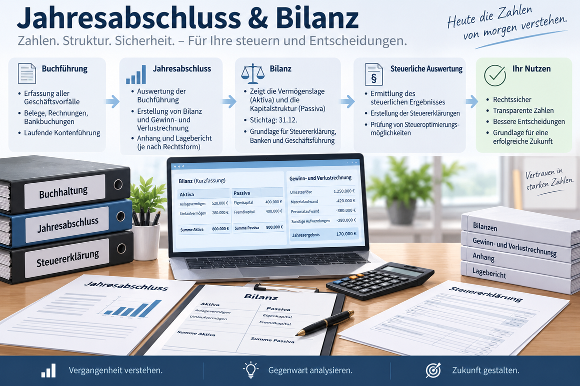 Jahresabschlussunterlagen und Bilanzen